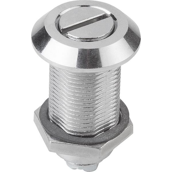 Quarter-Turn Lock Long Version, H=50, Zinc Chromed